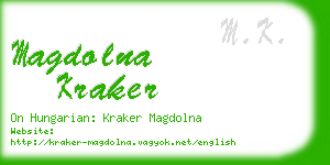 magdolna kraker business card